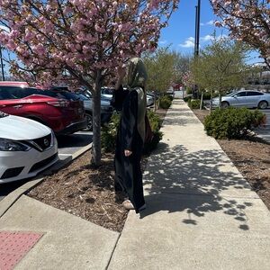 satin black abaya ! perfect for summer